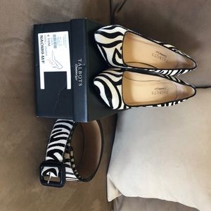 Talbots Zebra skin heels